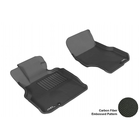 3D Maxpider INFINITI M35 2006-2010 KAGU BLACK R1 Floor Mat L1IN01411509